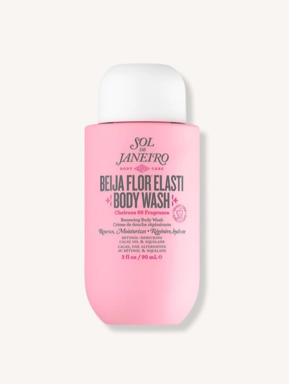 Sol de Janeiro Pink Beija Flor Elasti Body Wash 3FL OZ
